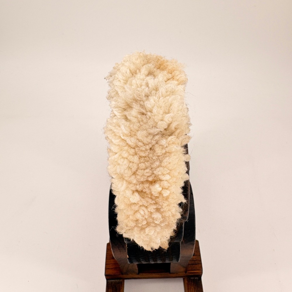 Vintage Handcrafted Wooden Rocking Horse Figurine Yarn Mane Heart Detail‎ - Picture 3 of 10